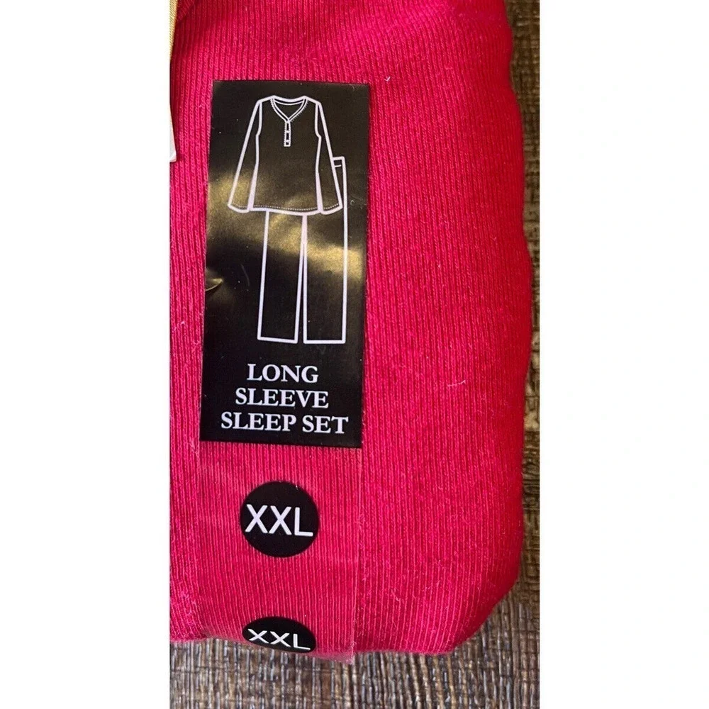NWT Charter Club Women’s 2Pc Cozy Pajama Set Size XXL Longsleeve Set Holiday Red